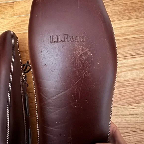 Listing for @ronnieom LL BEAN Men's Leather Double-Sole Slippers, Leather-Lined - Picture 3 of 7